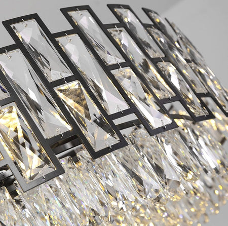 Close-up of Black Collection Chandelier - Intricate Design and Exquisite Craftsmanship