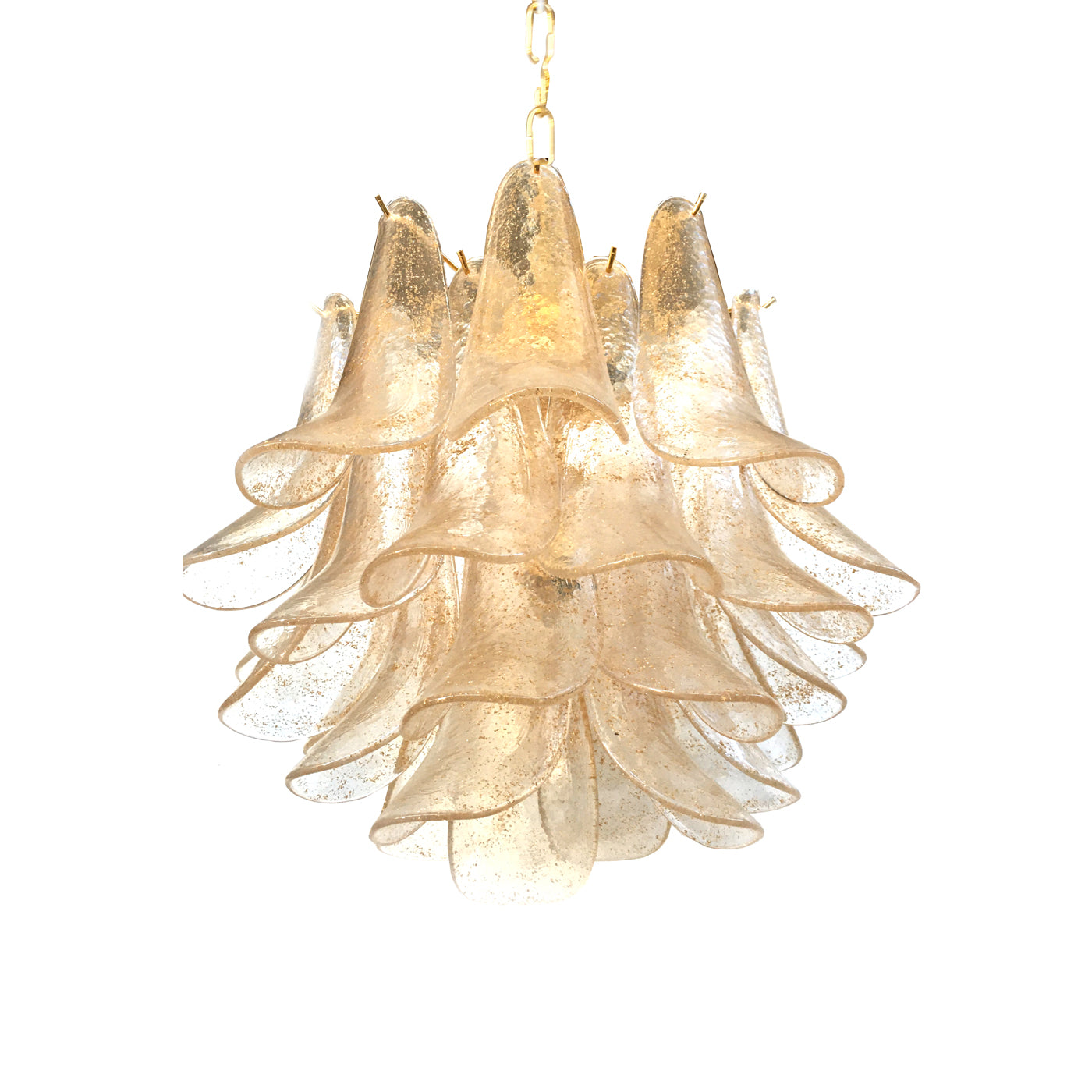 VORELLI Camogli Selle Murano Glass Circular Chandelier - Selle Murano Glass image 4