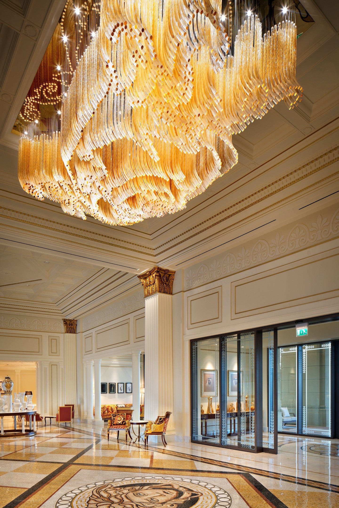 Floral Amber Glass Tube Project Installation