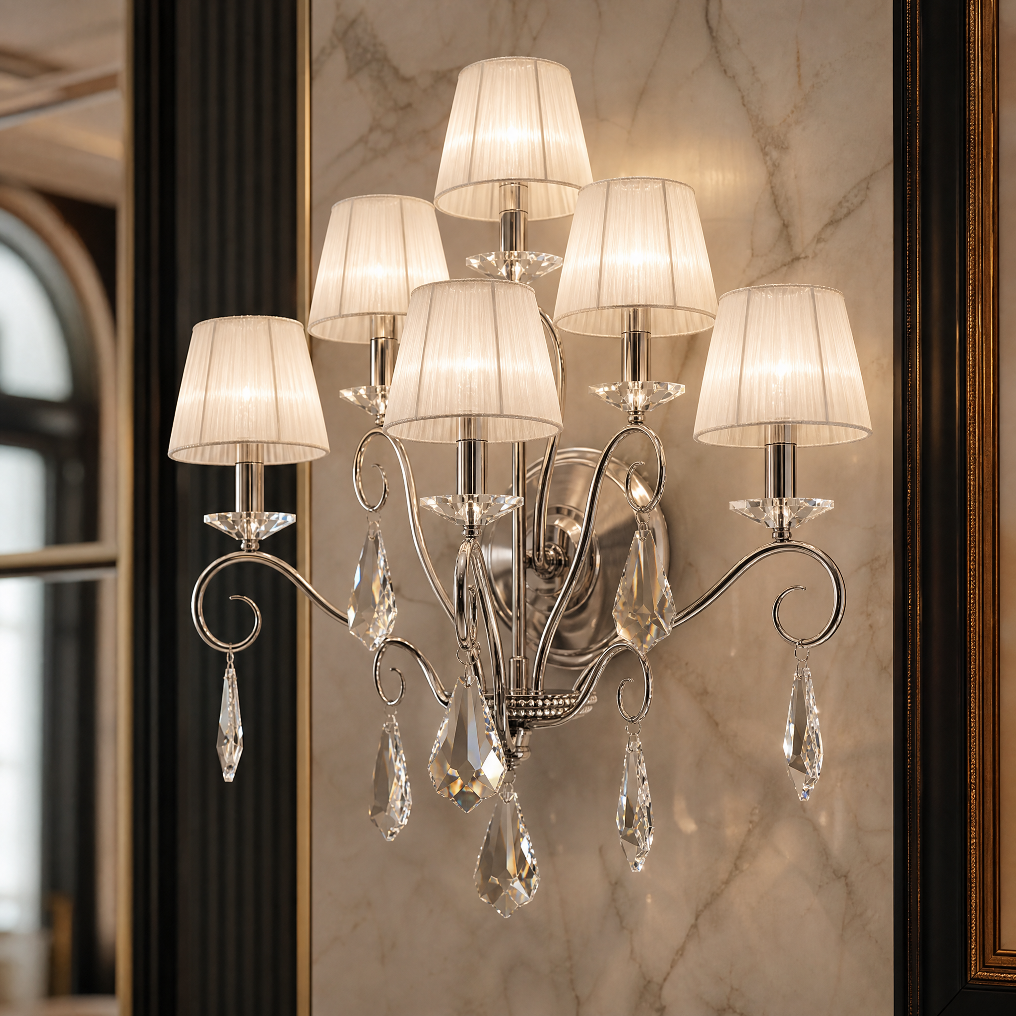 Vienna Luxury Wall Light close-up craftsmanship detail image by VORELLI