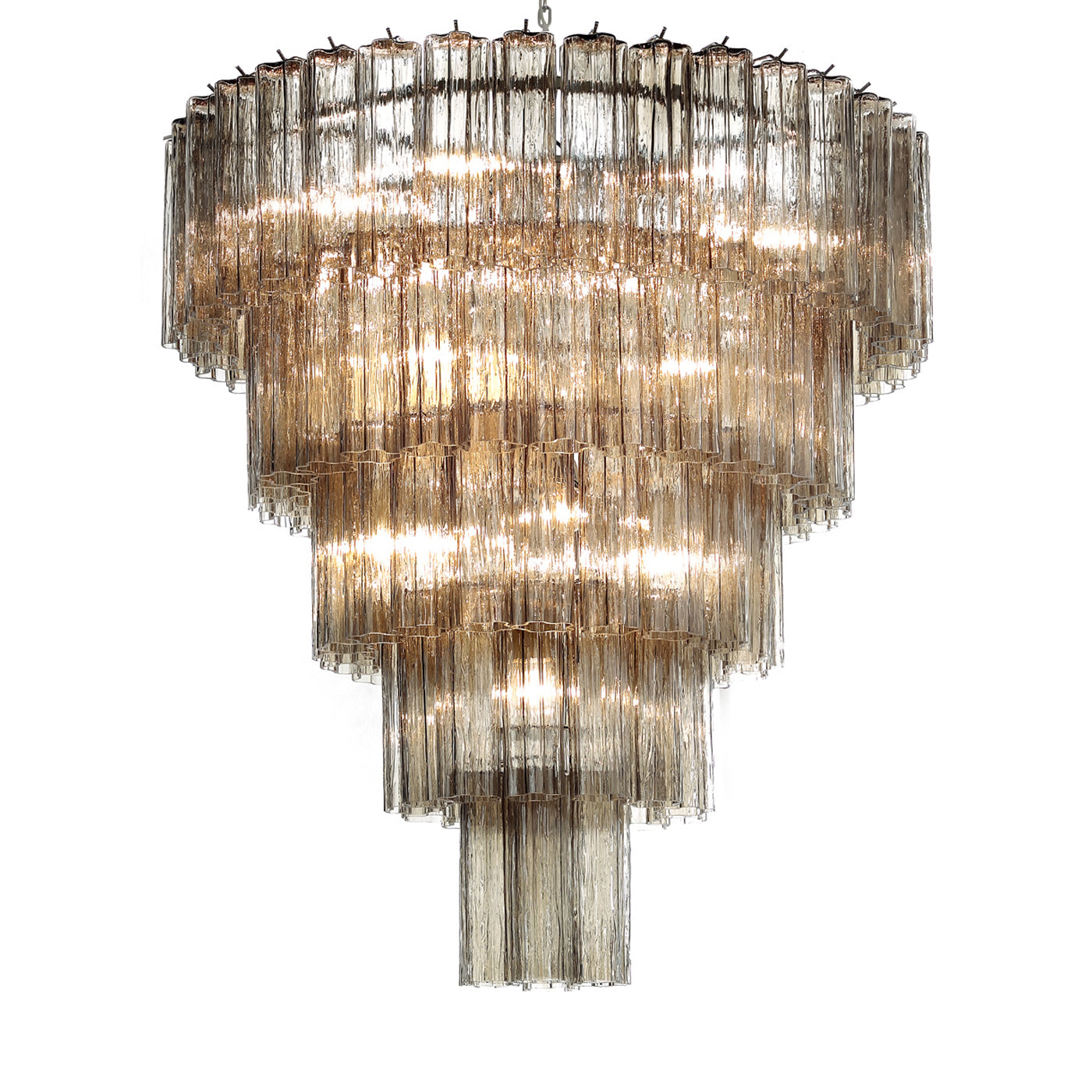 VORELLI Emilia Tronchi Murano Glass Staircase Chandelier - Tronchi Murano Glass image 2