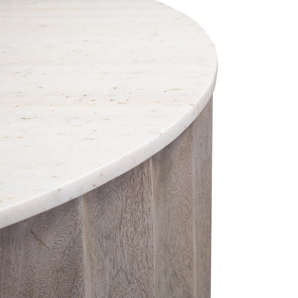 Astreva Stonewash Fluted Coffee Table