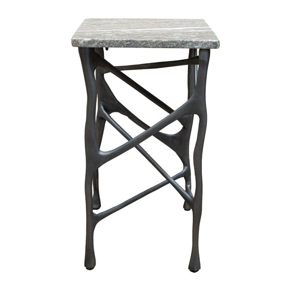 Merano Grey Marble Side Table