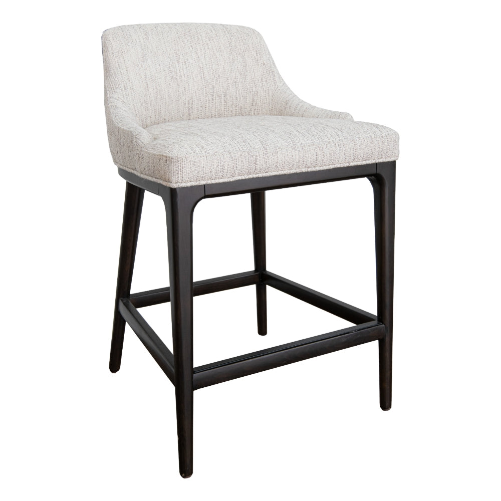 Garevo Cream Upholstered Bar Stool