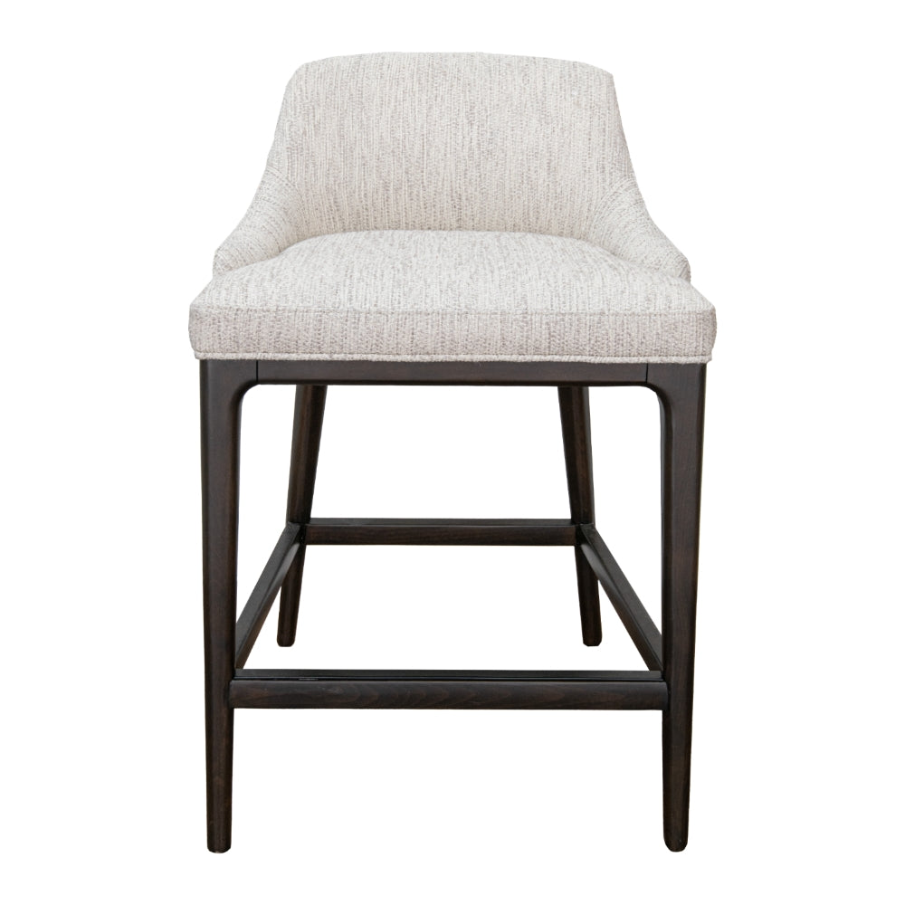 Garevo Cream Upholstered Bar Stool