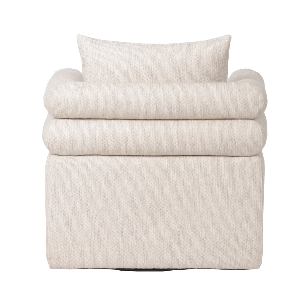 Ronzio Cream Swivel Armchair