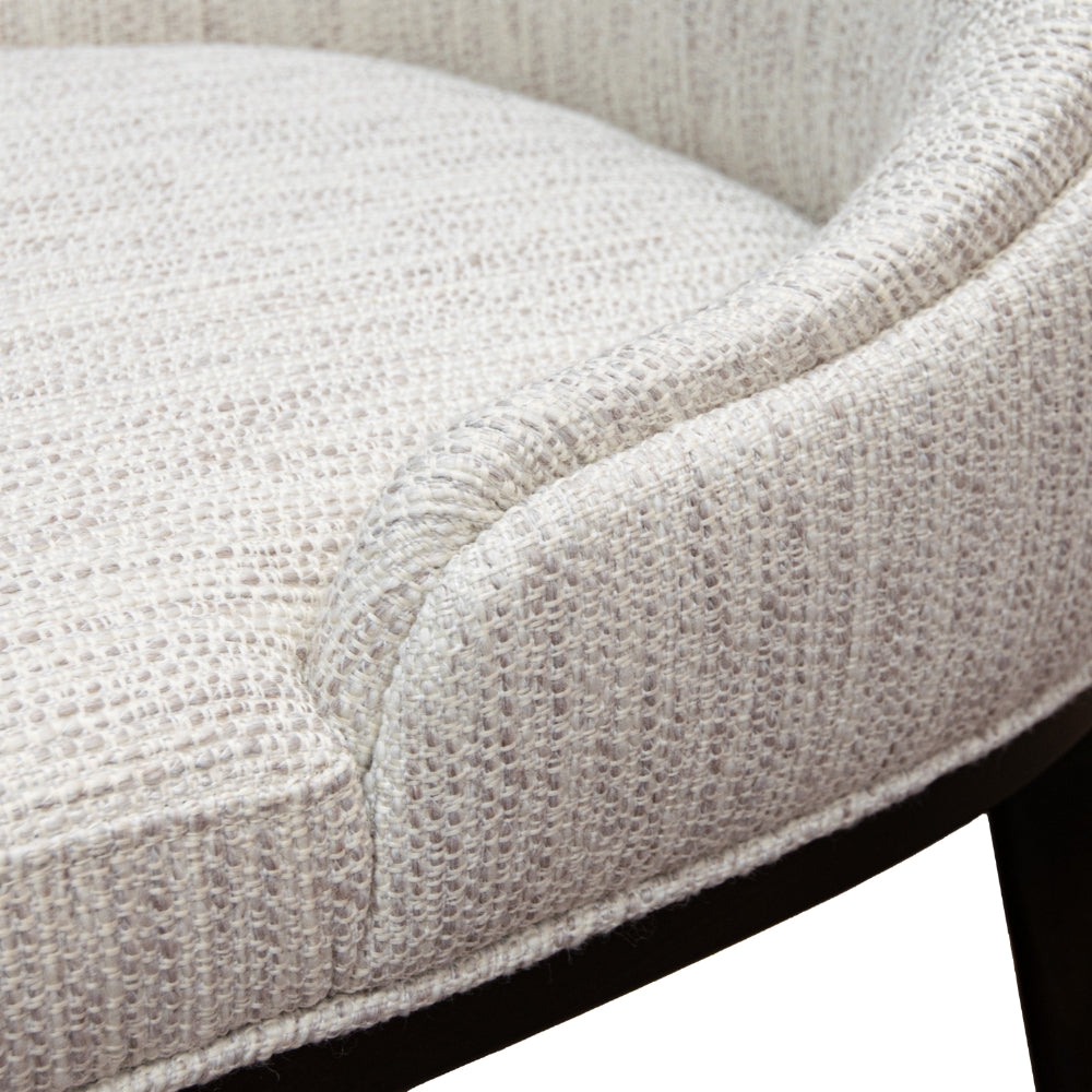Abrevo Cream Fabric Lounge Chair