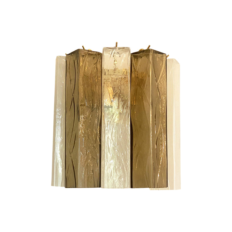 VORELLI Volterra Squares Murano Glass Wall Light - Squares Murano Glass image 1