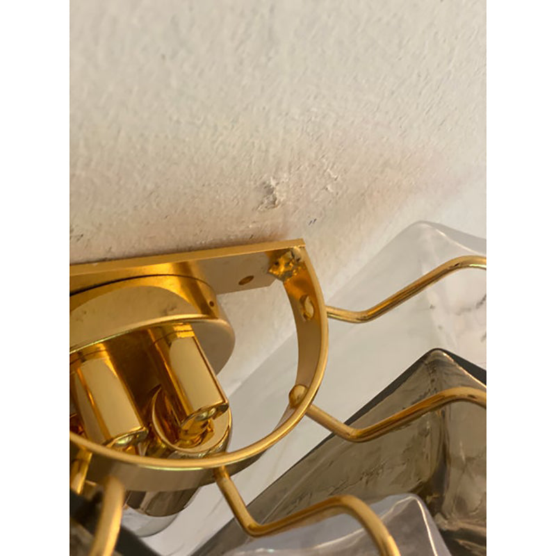 VORELLI Volterra Squares Murano Glass Wall Light - Squares Murano Glass image 3