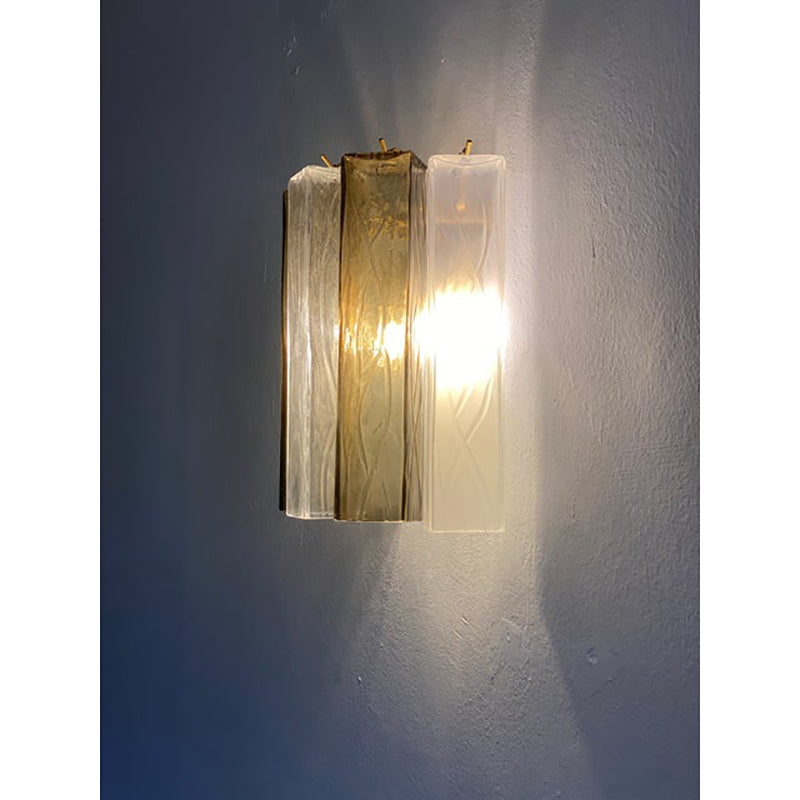 VORELLI Volterra Squares Murano Glass Wall Light - Squares Murano Glass image 5