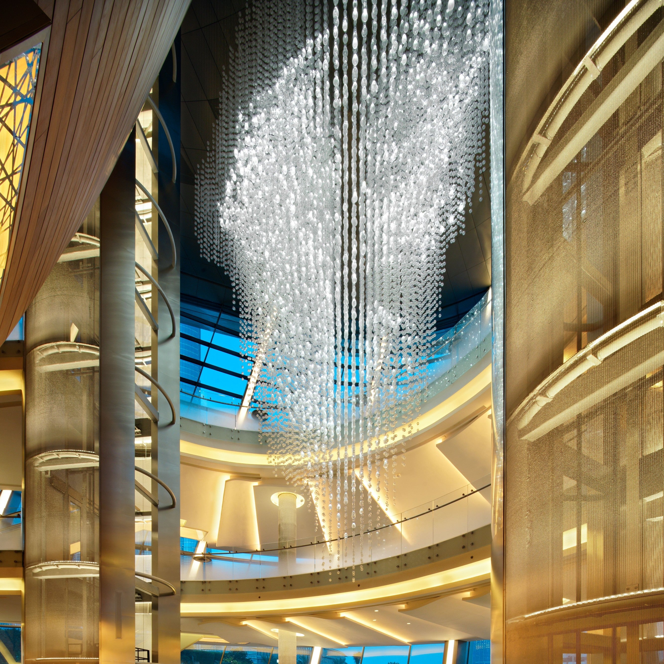 Crystal Bead Waterfall Project Installation
