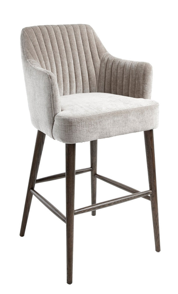 Blevano Dark Brown Latte Bar Stool