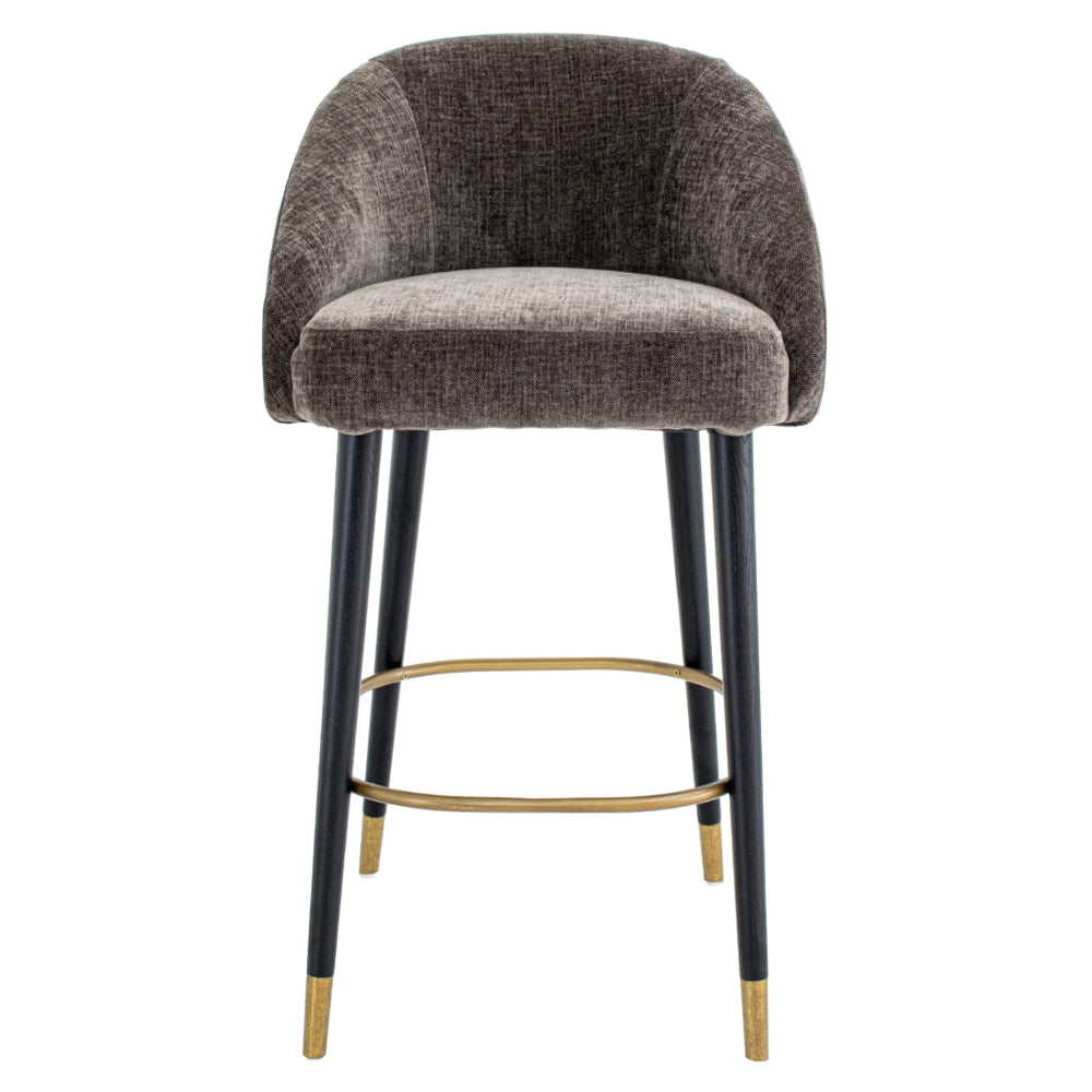 Denevo Brass Black Mouse Counter Stool