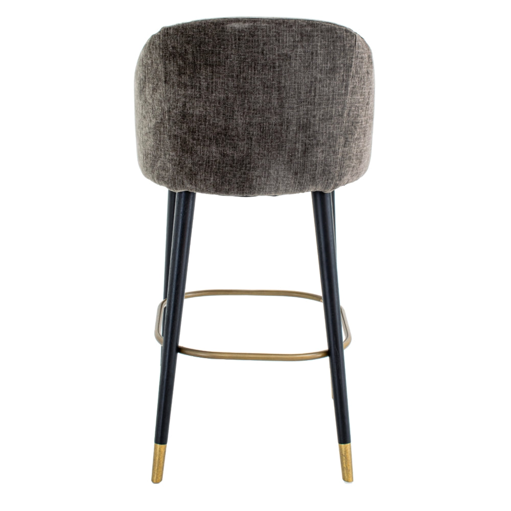 Denevo Brass Black Mouse Counter Stool