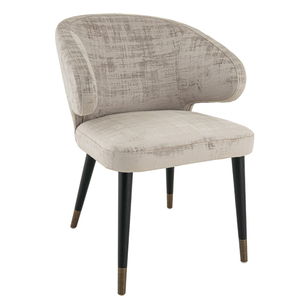 Spencer Brass Black Luxe Mushroom Chair