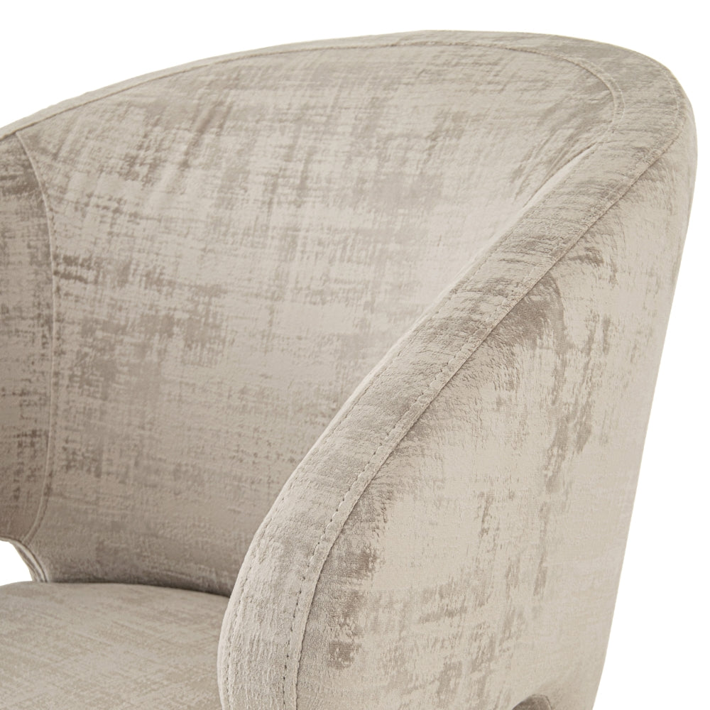 Spencer Brass Black Luxe Mushroom Chair