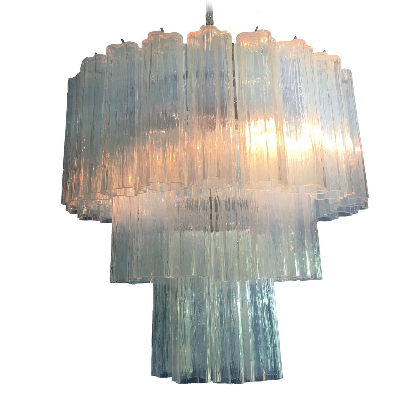 VORELLI Serena Tronchi Murano Glass Circular Chandelier - Tronchi Murano Glass image 2