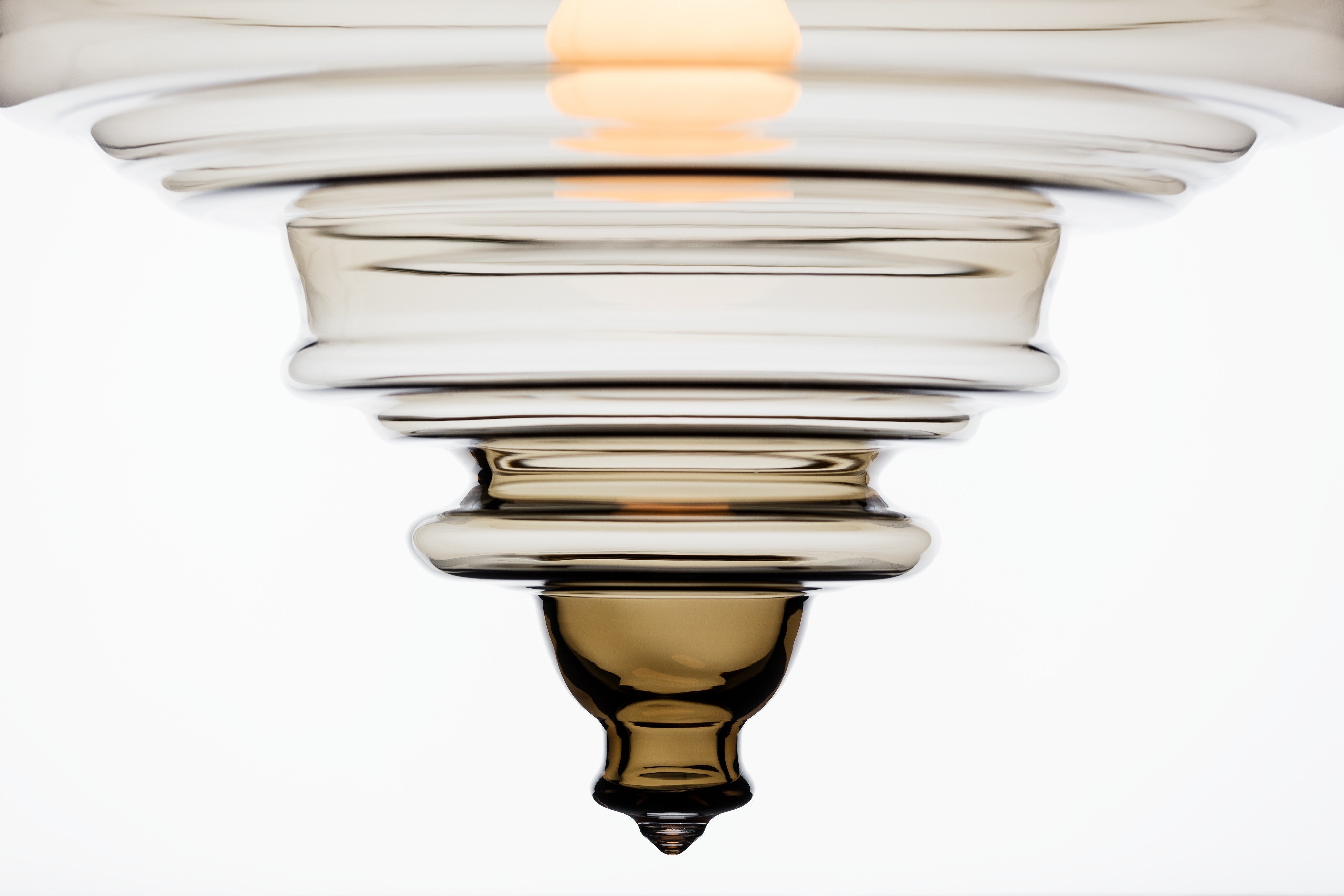 Clear & Tea Cone Glass Project Installation