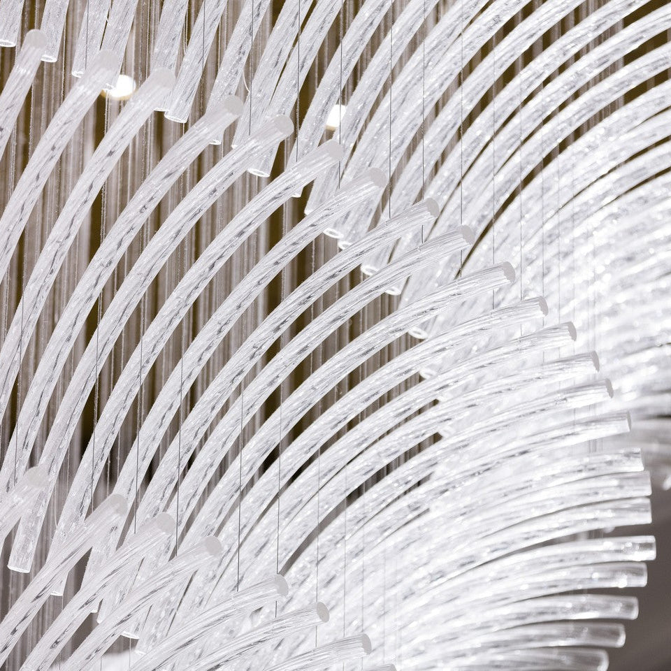 Transparent Glass Tube Project Installation