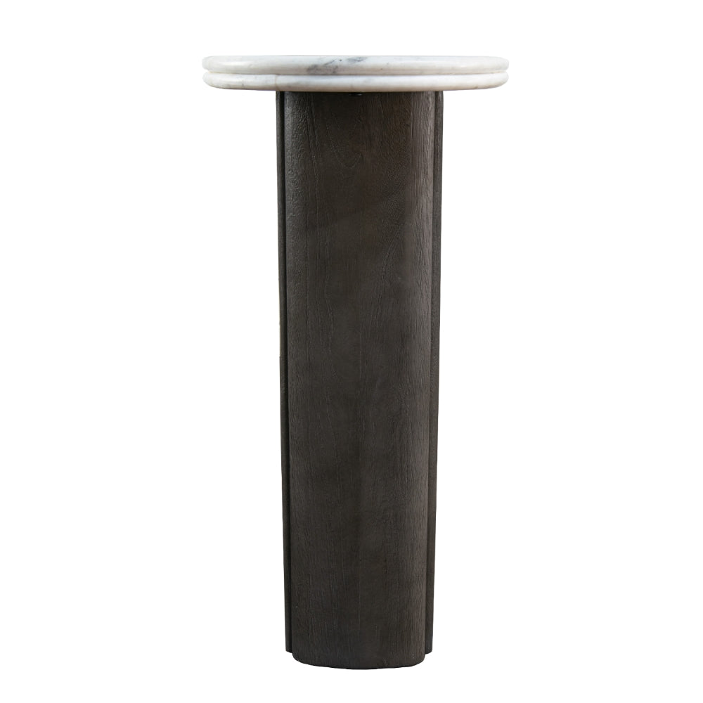 Celevo Grey White Marble Console Table