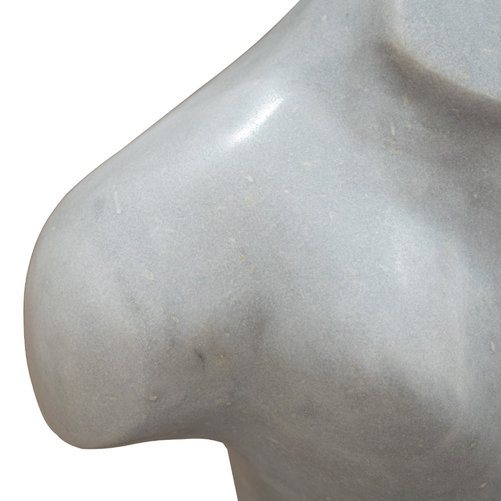 Three-quarter view of the VORELLI Adriana Torso sculpture, illustrating its versatility as a decorative accent for classic interiors.
