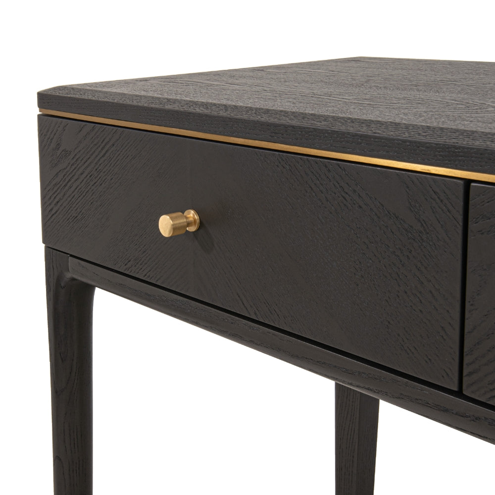 Vancevo Brass Grey Dressing Table