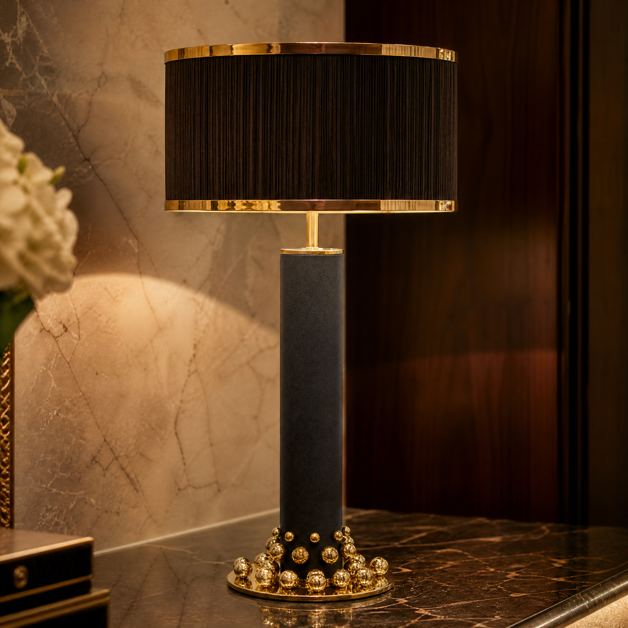 Taylor Luxury Table Lamp close-up craftsmanship detail image by VORELLI