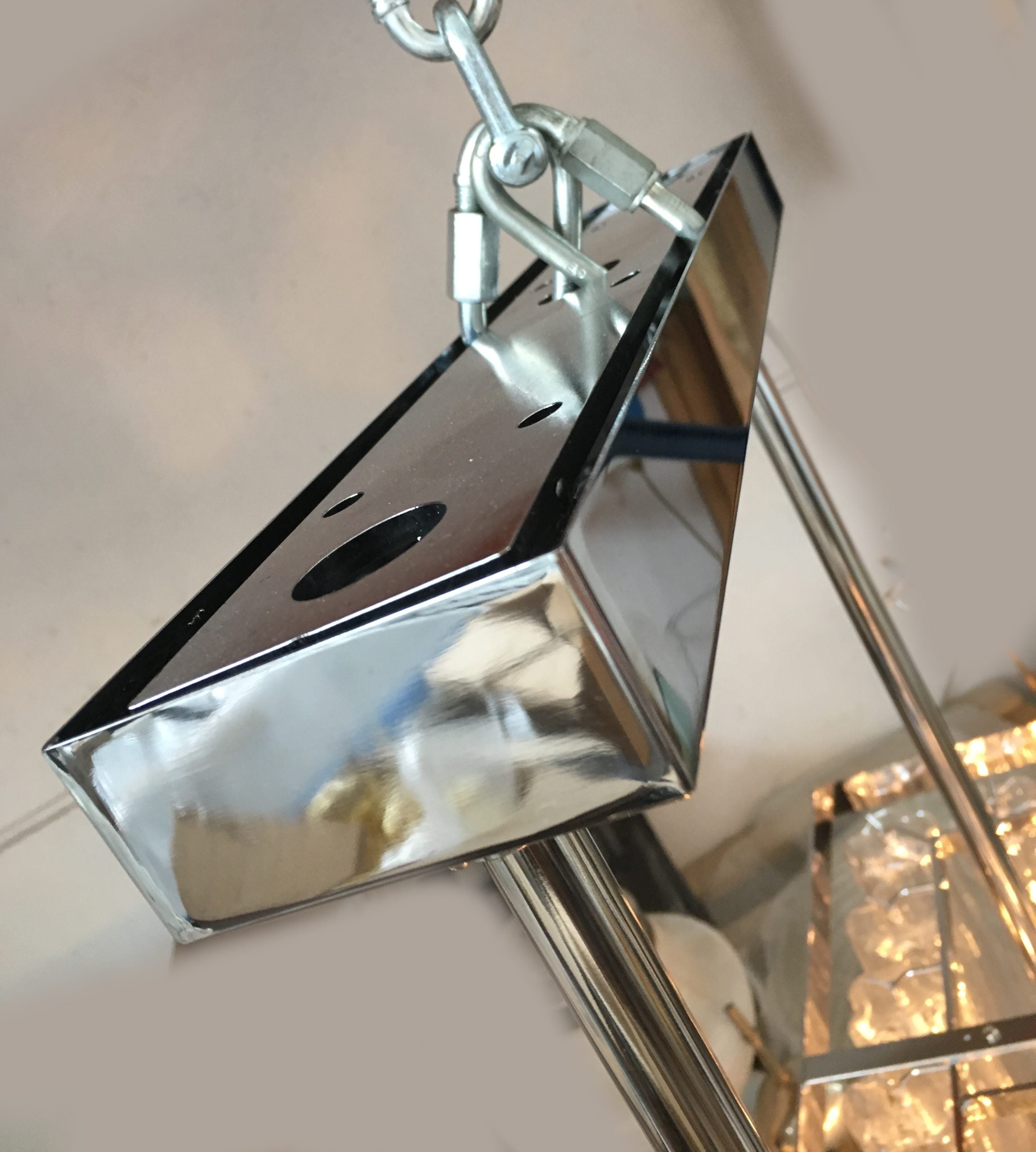 VORELLI Valentina Tronchi Murano Glass Rectangular Chandelier - Tronchi Murano Glass image 5