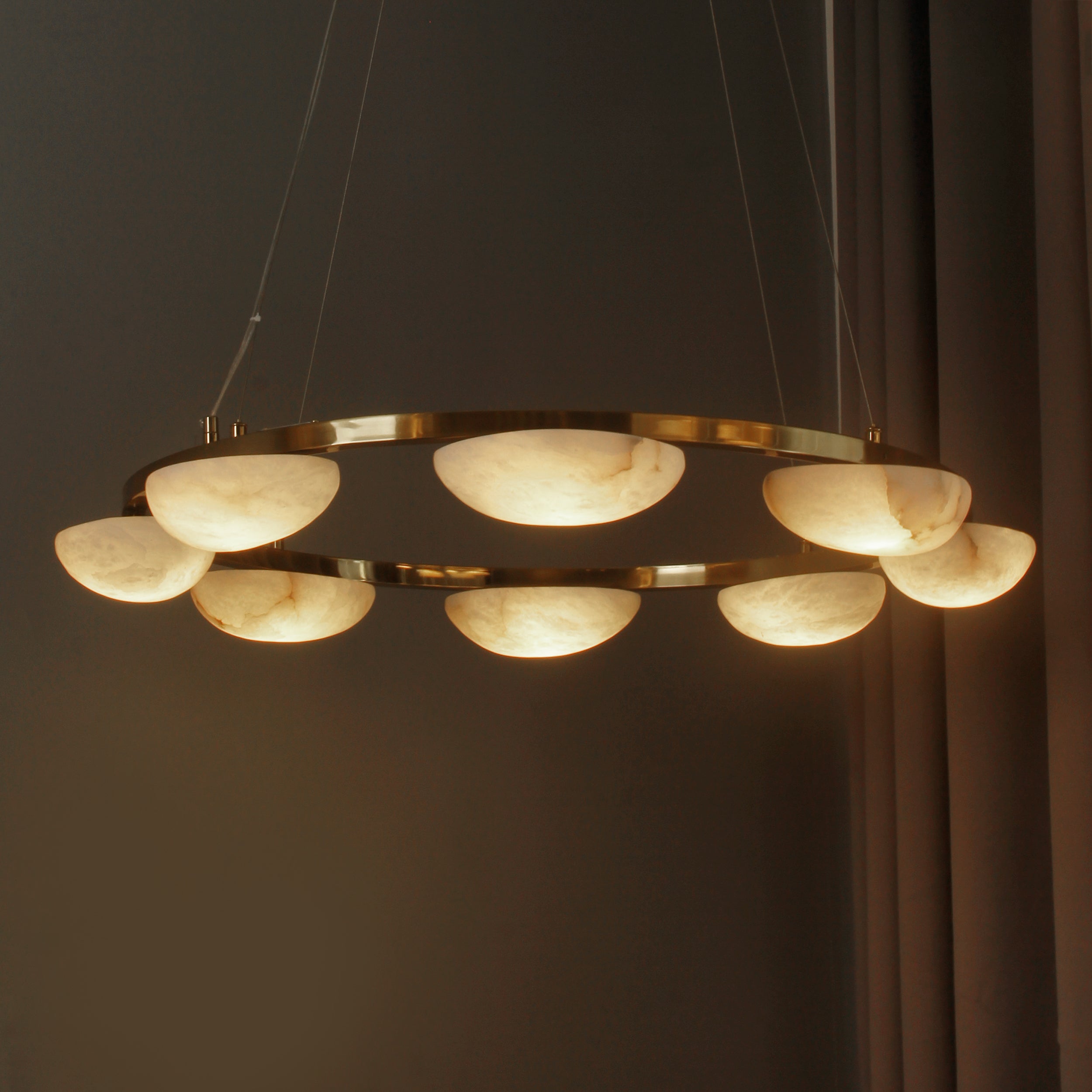 Alba Marble Circular Chandelier