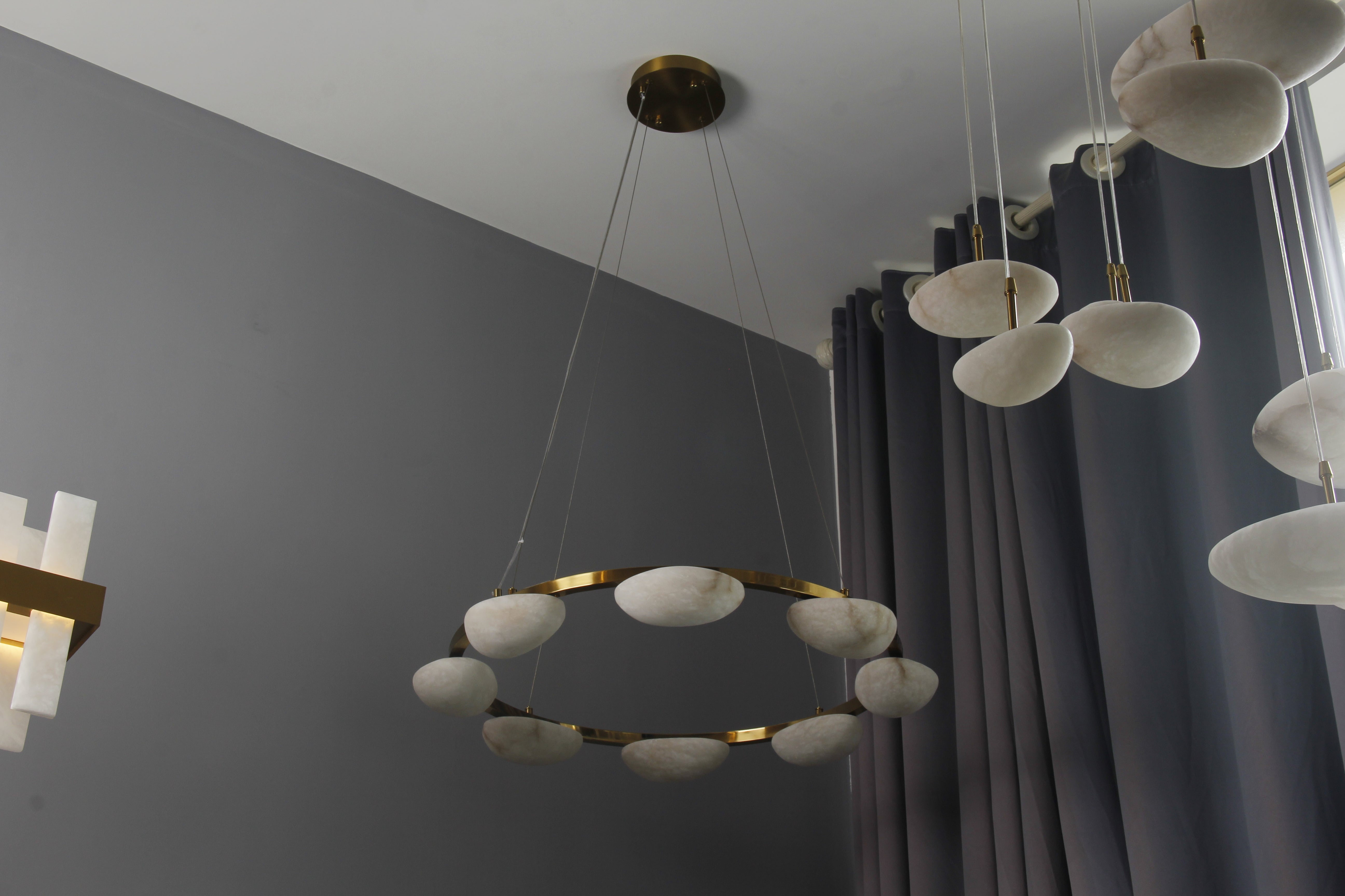 Alba Marble Circular Chandelier