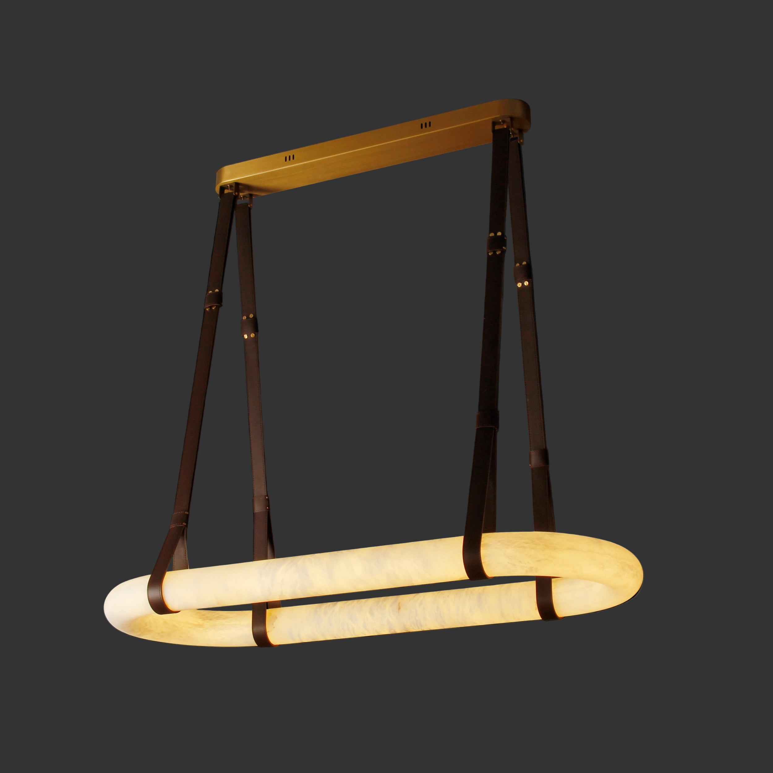 Botticino Marble Rectangular Chandelier