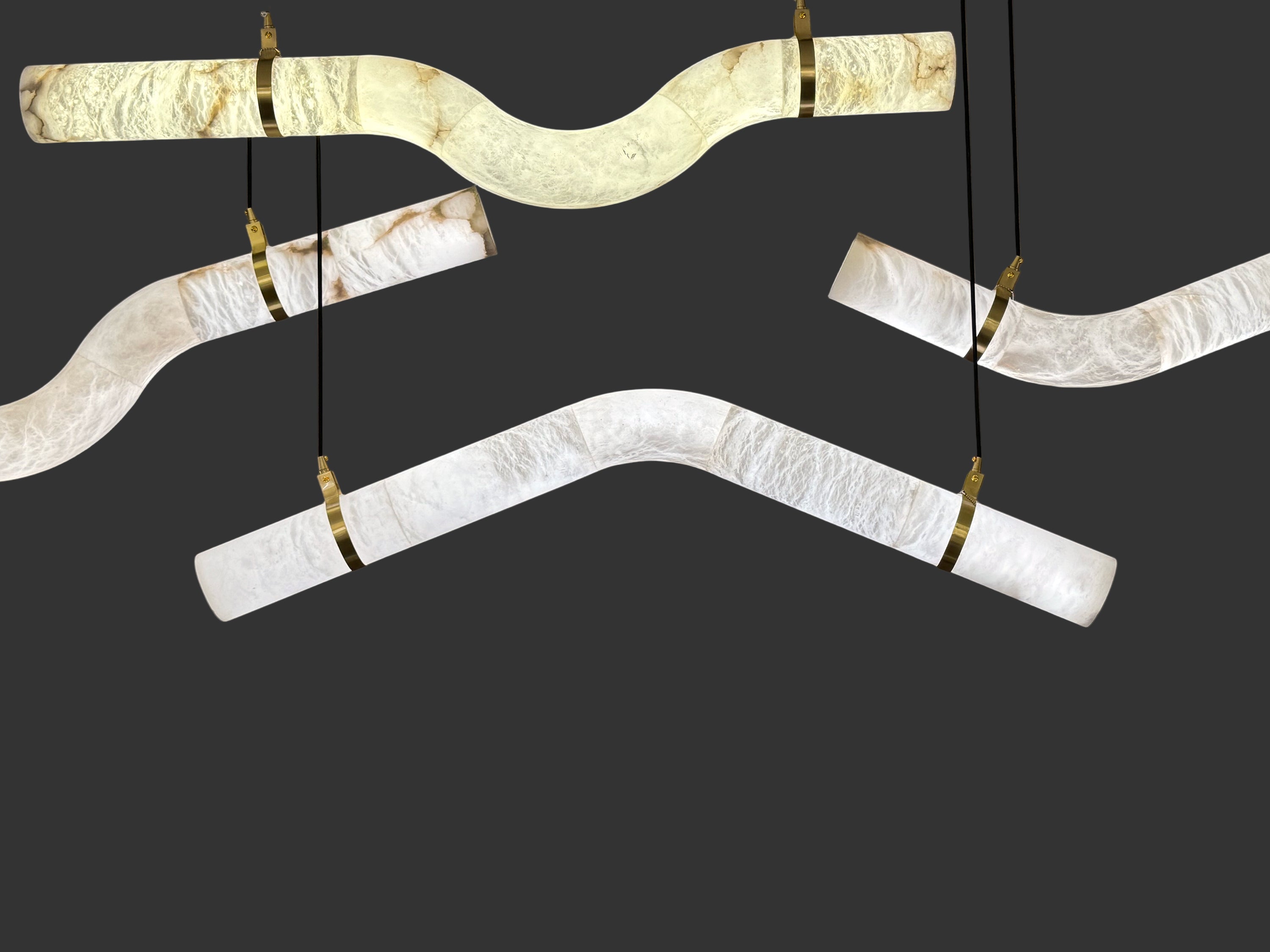 Caesar Marble Rectangular Chandelier