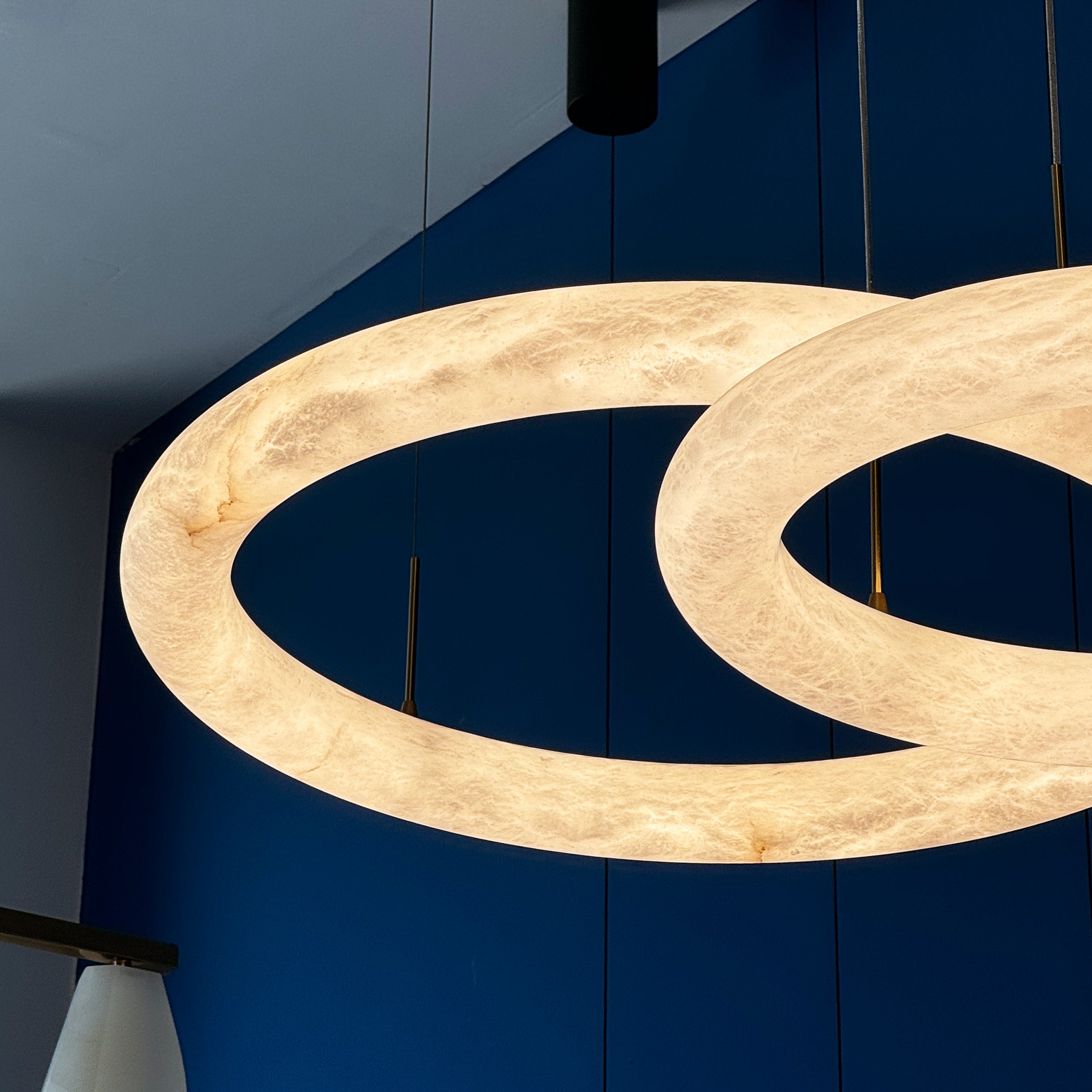 Cavani Marble Double Ring Chandelier