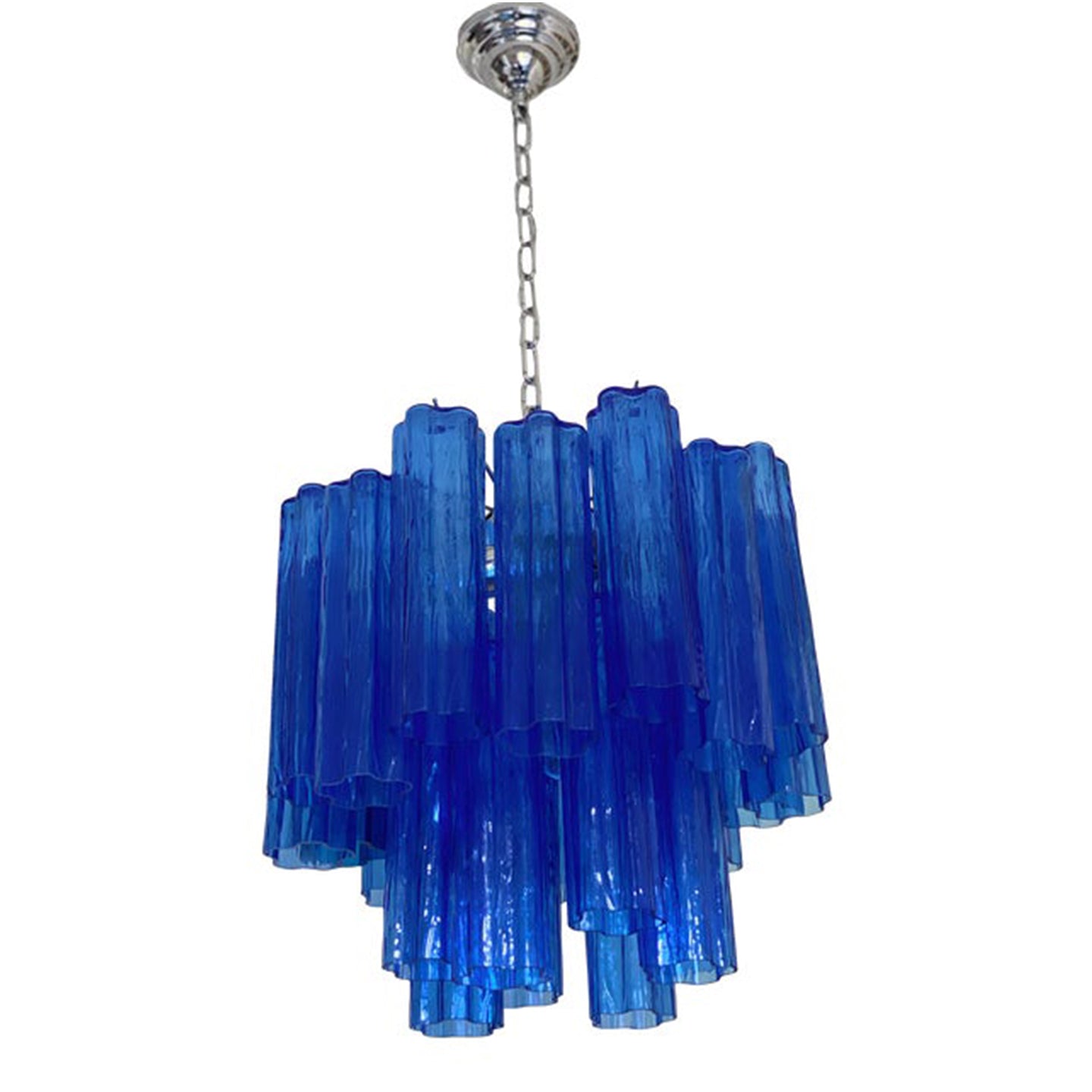 VORELLI Veronica Tronchi Murano Glass Circular Chandelier - Tronchi Murano Glass image 2
