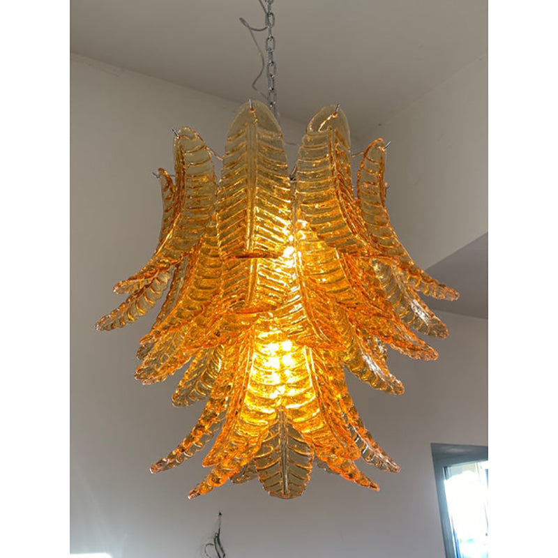 VORELLI Napoli Felci Murano Glass Staircase Chandelier - Felci Murano Glass image 7