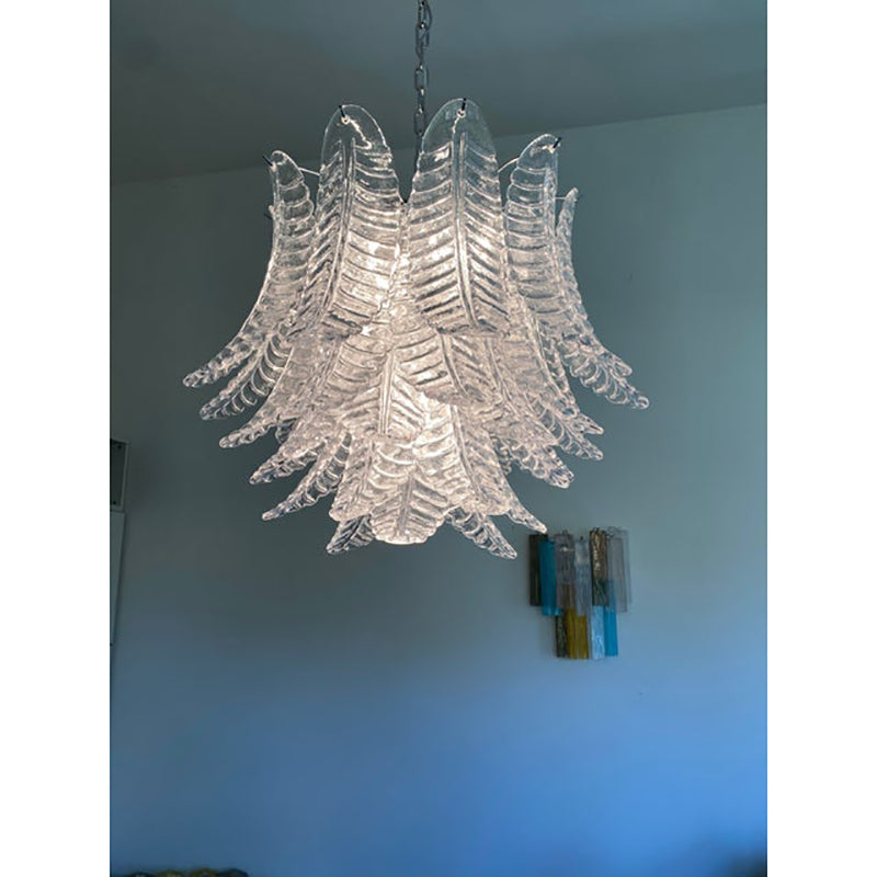 VORELLI Padova Felci Murano Glass Circular Chandelier - Felci Murano Glass image 2