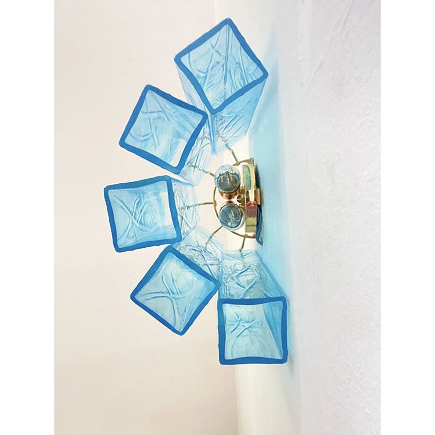 VORELLI Taranto Squares Murano Glass Wall Light - Squares Murano Glass image 3