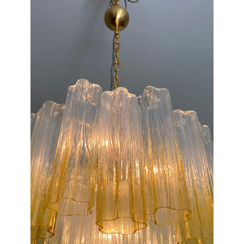 VORELLI Eleonora Tronchi Murano Glass Circular Chandelier - Tronchi Murano Glass image 2