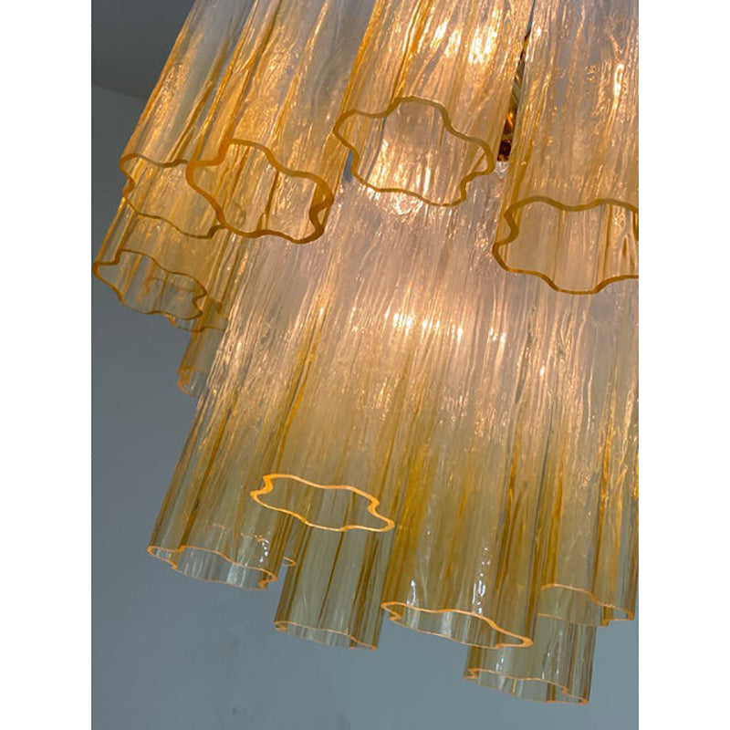 VORELLI Eleonora Tronchi Murano Glass Circular Chandelier - Tronchi Murano Glass image 3