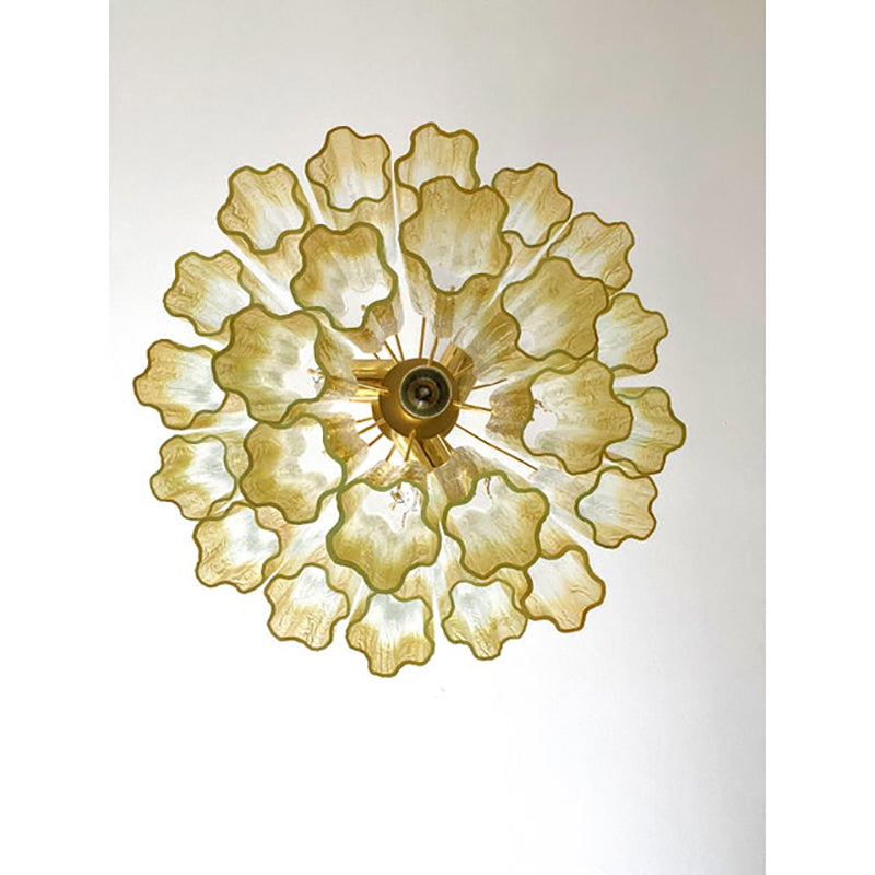 VORELLI Eleonora Tronchi Murano Glass Circular Chandelier - Tronchi Murano Glass image 5