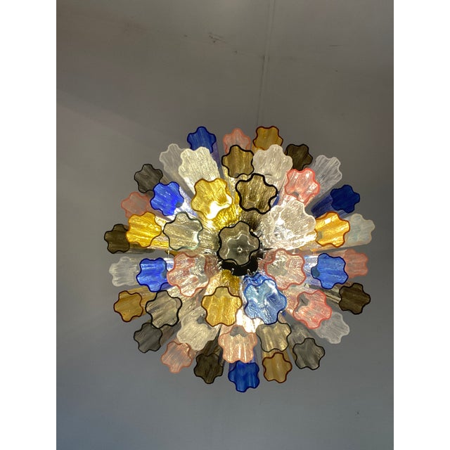 VORELLI Pellestrina Tronchi Murano Glass Circular Chandelier - Tronchi Murano Glass image 6