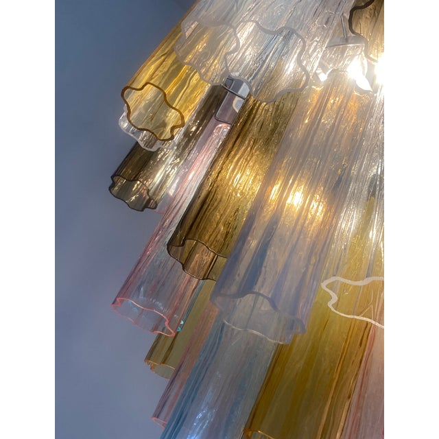 VORELLI Sanmicheli Tronchi Murano Glass Circular Chandelier - Tronchi Murano Glass image 6