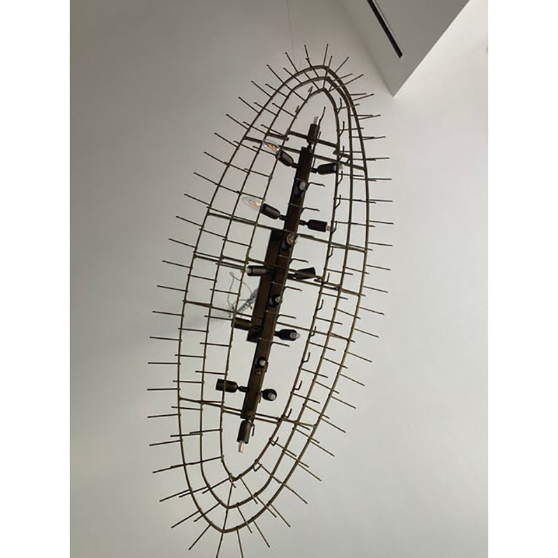 VORELLI Camellia Tronchi Murano Glass Rectangular Chandelier - Tronchi Murano Glass image 4