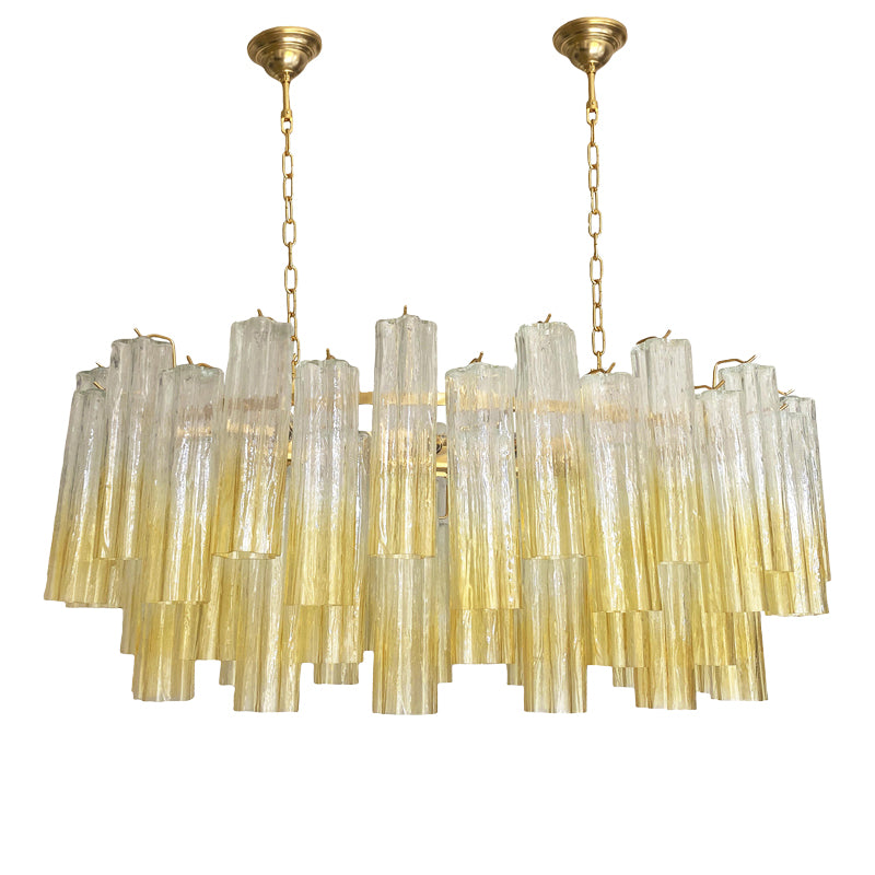 VORELLI Clarissa Tronchi Murano Glass Staircase Chandelier - Tronchi Murano Glass image 1