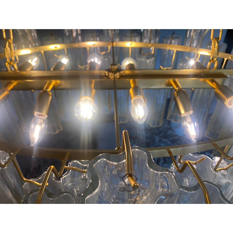 VORELLI Clarissa Tronchi Murano Glass Staircase Chandelier - Tronchi Murano Glass image 3