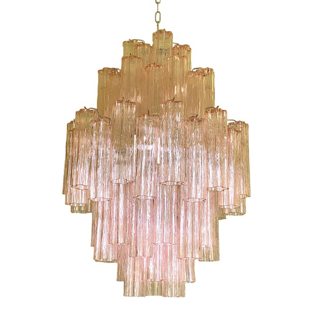VORELLI Sofia Tronchi Murano Glass Staircase Chandelier - Tronchi Murano Glass image 1