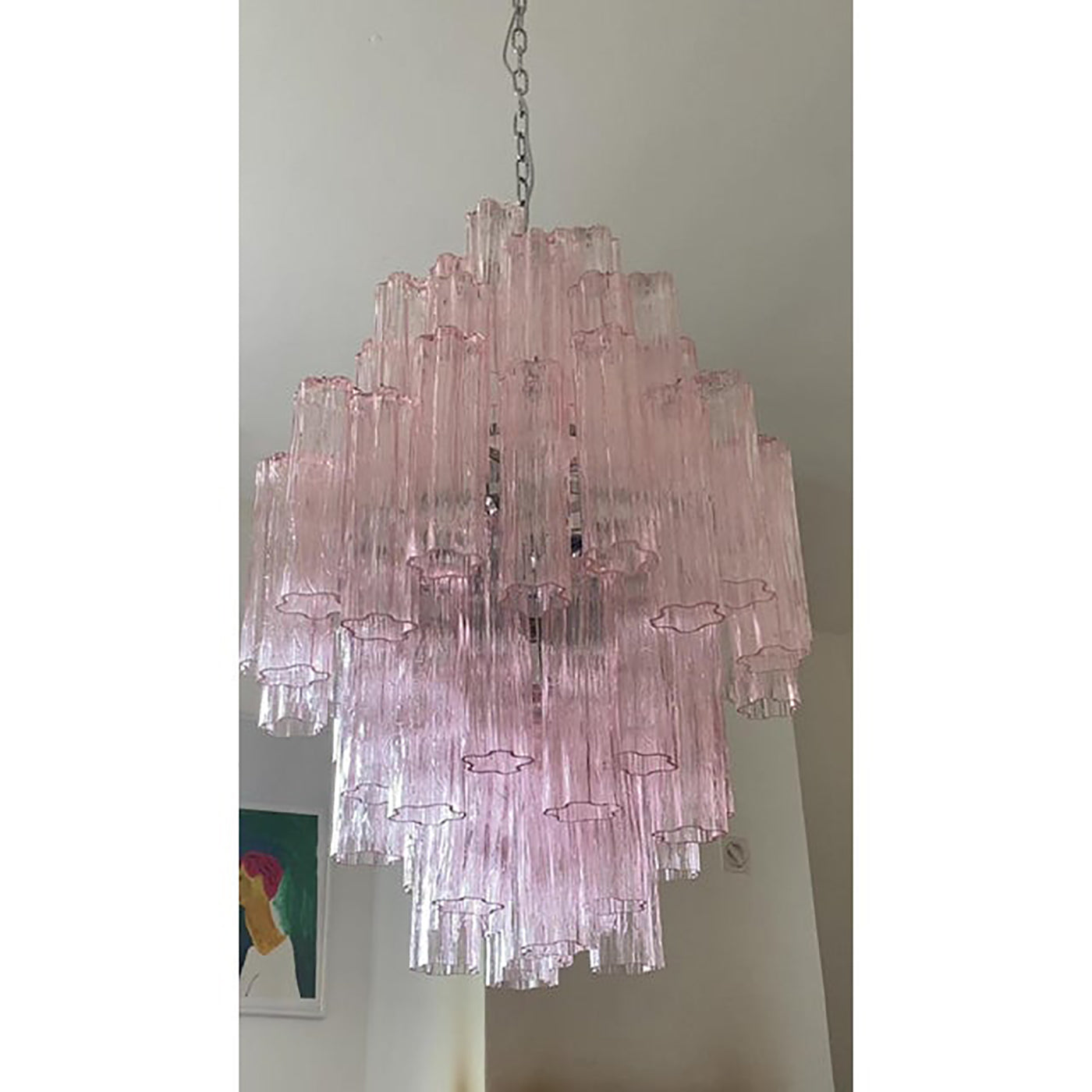 VORELLI Sofia Tronchi Murano Glass Staircase Chandelier - Tronchi Murano Glass image 8