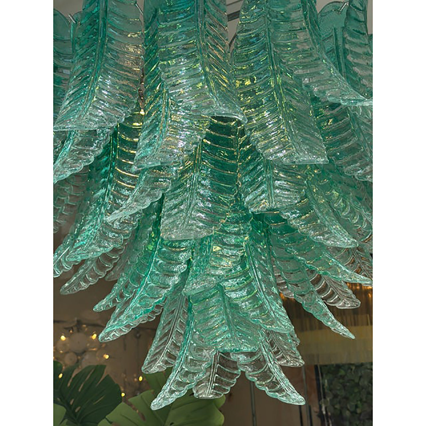 VORELLI Novara Felci Murano Glass Staircase Chandelier - Felci Murano Glass image 3