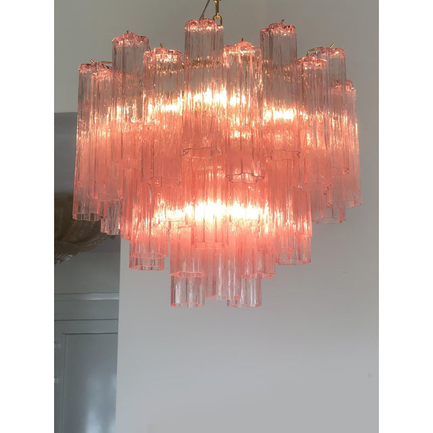 VORELLI Livia Tronchi Murano Glass Staircase Chandelier - Tronchi Murano Glass image 5