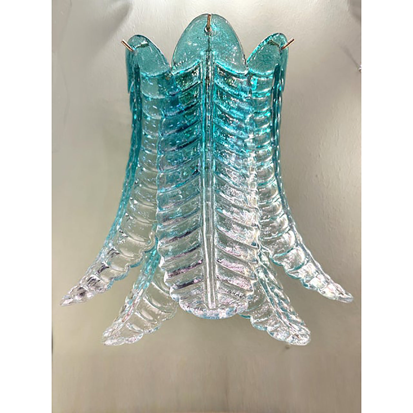 VORELLI Parma Felci Murano Glass Wall Light - Felci Murano Glass image 3
